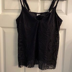 Venus Black Lace Tankini